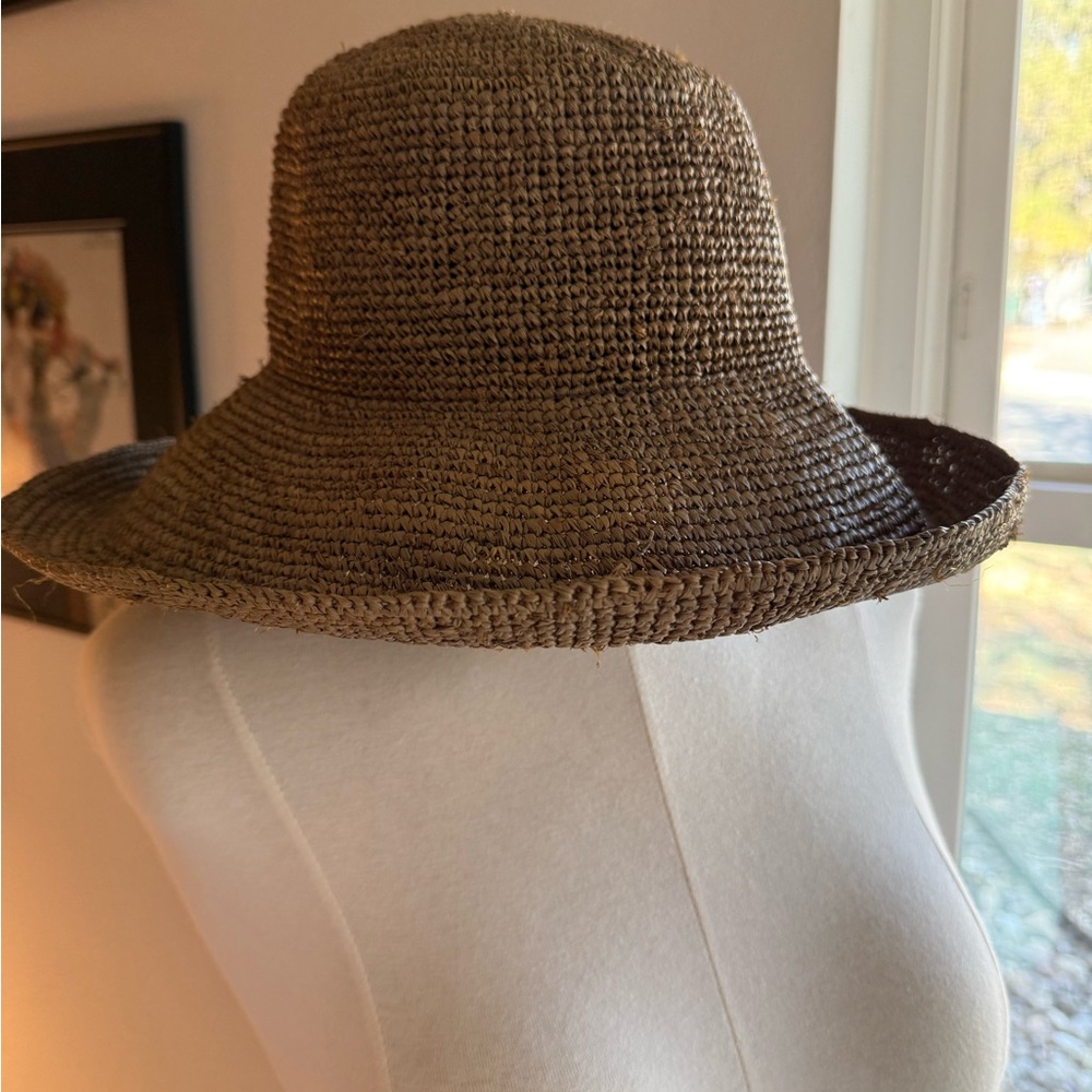 Jenni Kayne Packable Crochet Raffia Sun Hat